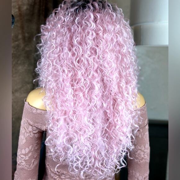 Long Kinky Curly Lace Front Wig - Picture 9 of 9